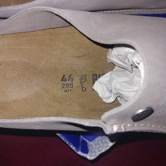 Birkenstock ZERMATT Suede Men's Stone Coin Clogs - Picture 2 of 10